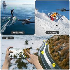 K610 GPS Drone with 4K Camera for Adults S0NY IMX SENS Camera SD Card, AI Drone Auto Return Home, under 249g, RC Quadcopter GPS Drones for Beginners 5G FPV Transmission Drone Follow me