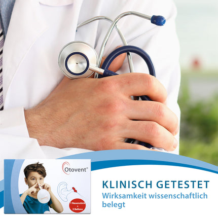 System 1 nosepiece + 5 air membranes, for the treatment of middle ear pressure