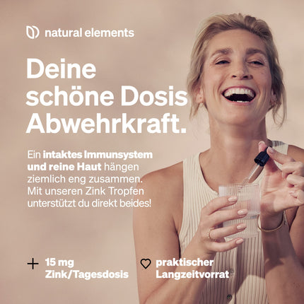 Zinc Drops - 100ml - 15mg zinc per daily dose - Premium: Ionic zinc (zinc sulfate) - Alcohol-free, laboratory-tested, 100% vegan &amp; produced in Germany
