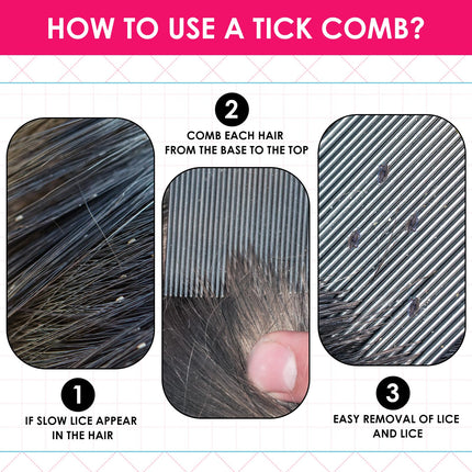 Lice comb, nit comb, metal human lice comb, nit comb extra fine, flea comb, lice remedy, flea combs, nit comb safely removes lice from extra fine for baby, children, adults and pets