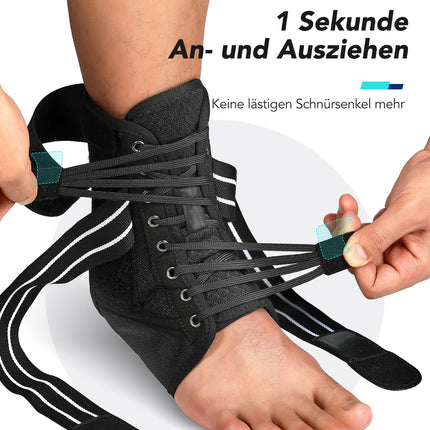 Fitomo Ankle Brace, Adjustable Foot Brace with Removable Stabilizer, Foot Brace for Plantar Fasciitis, Arthritis, ACL, Joint Pain, Heel Spurs, Sports, 1 Piece