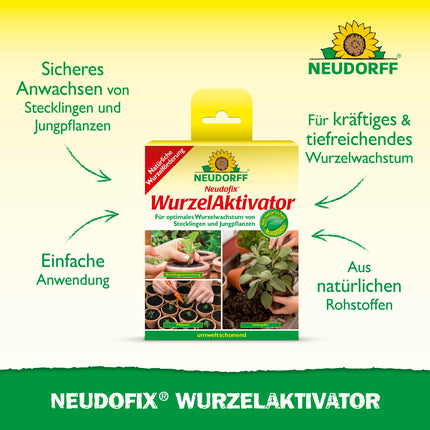 Neudorff Neudofix Root Activator – Natural root activator for optimal and rapid root growth of cuttings and young plants, 40 g, multicolored