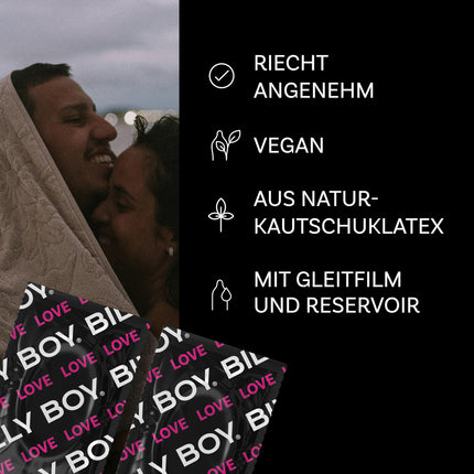 BILLY BOY Condoms Longer Love 10-pack | 52 mm | Condoms for a longer and more intense experience (1 x 10 pieces)