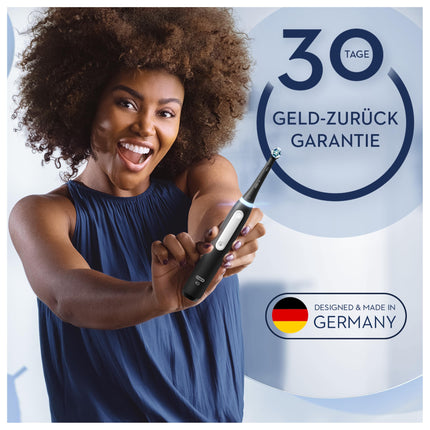 Oral-B iO Series 3 Electric Toothbrush, 3 Brushing Modes for Oral Care, Magnetic Technology, Travel Case, Designed by Braun, TEST WINNER Stiftung Warentest (12, 2024), Matt Black