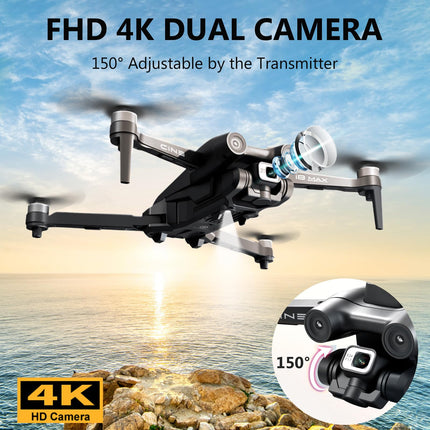 Mingfuxin GPS Drone with 4K Camera, Foldable RC Quadcopter Drones for Adults, 5G Transmission FPV Drone Foldable RC Quadcopter with Automatic Return, Brushless Motor, Gesture Control
