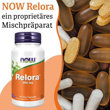 Now Foods, Relora, 300 mg, 60 Vegan Capsules, Laboratory Tested, Gluten-Free, Soy-Free, Vegetarian