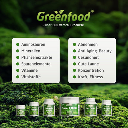 Greenfood Multimineral, high-dose, 510 mg - 120 capsules, vegan. Mineral complex &amp; trace elements - magnesium, calcium, zinc, selenium &amp; iodine - for bones, hair, nails &amp; nerves. From Greenfood.