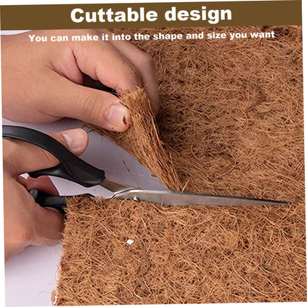 NASSMOSSE Micro Greens Planting Mat, 8 Hemp Mats for Growing Microgreens, 25.4 x 50.8 cm, Microgreens Grow Kit, Organic Seed Sprouting Growth Mat, Jute Mat, for Seed Starter Trays