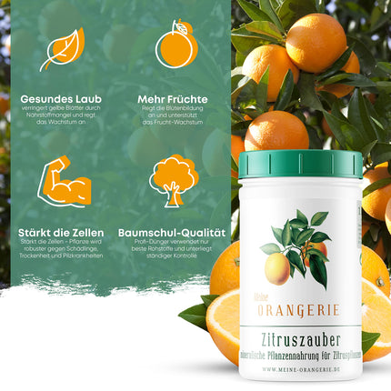 My Orangery Citrus Fertilizer for all Citrus Plants [1kg] - Premium Plant Fertilizer - Professional Citrus Fertilizer for Lemon Trees, Orange Trees, Limes and many more (1000 grams)