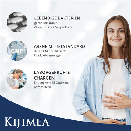 Kijimea® K53 Advance – High-Dose Intestinal Bacteria Capsules | 53 Selected Microculture Strains from the Intestinal Flora | with Biotin | &gt;500 Billion CFU per Pack | Lactose-Free | Gluten-Free - 28 Capsules