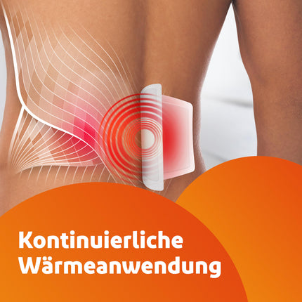 Voltaren heat patches without drug active ingredient for long-lasting pain relief from back pain, neck pain and shoulder pain, 4 patches