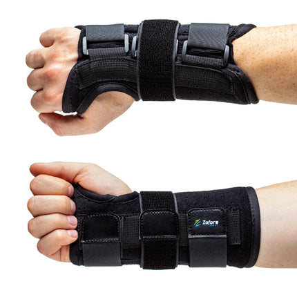 ZOFORE SPORT Carpal Tunnel Wrist Support with Metal Splint Stabilizer by Zofore – Relieves Tendonitis, Arthritis, Carpal Tunnel Pain – Reduces Recovery Time for Men and Women