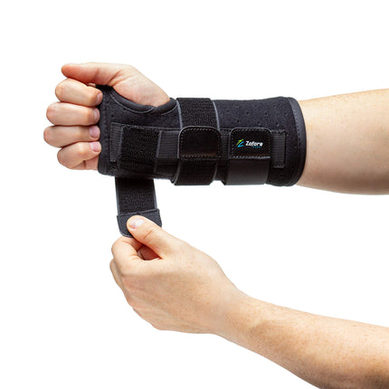 ZOFORE SPORT Carpal Tunnel Wrist Support with Metal Splint Stabilizer by Zofore – Relieves Tendonitis, Arthritis, Carpal Tunnel Pain – Reduces Recovery Time for Men and Women