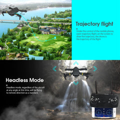 WiFi Drone, RC FPV Drone, with 720P HD Aerial Camera, Foldable Quadcopter with 360° Rolling Headless Mode, for Children, Adults and Drone Beginners