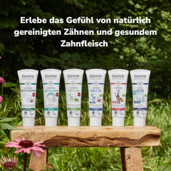 lavera Toothpaste Kids FLUORIDE-FREE - no colorings - protects baby teeth - mild and fruity - organic calendula &amp; calcium - vegan - 75 ml