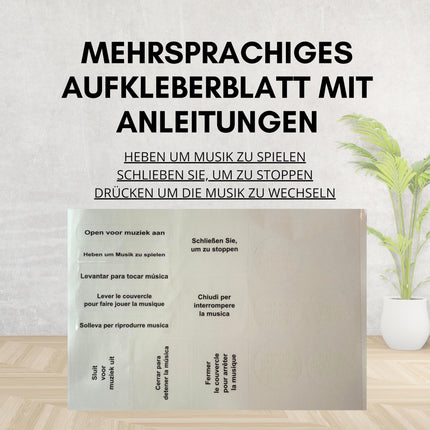 OER Music Player, Music Box for Dementia Patients, Senior Radio with Easy Operation, Especially for Seniors with Alzheimer's, Gift for People with Dementia, Dementia Aid (Red)