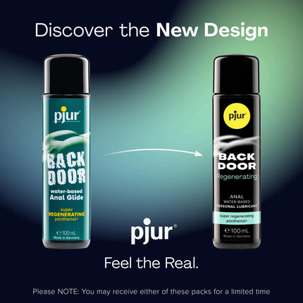 pjur BACK DOOR Regenerating Anal Glide - Water-based anal lubricant - with panthenol and soothing chamomile (100ml)