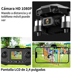 F205 Drone with Camera for 2.4 inch Screen, Brushless Motor FPV Drone for Adults, Auto-Hover, Gesture Control, 8G SD with Card Reader, One-Key Start for Beginners