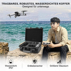 LEKUFEE Waterproof Carrying Case for DJI Air 3S/DJI Air 3 Fly More Combo/DJI RC N3/N2/DJI RC Pro/DJI RC 2 Remote Controller and DJI Air 3S Drone Accessories (Case Only)