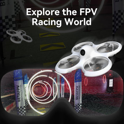 BETAFPV Cetus Pro Brushless Quadcopter with 3 Flight Modes Altitude Hold Self-Protection Emergency Landing Turtle Mode Function Compatible for FPV Beginners Starters Train Players to Pilots