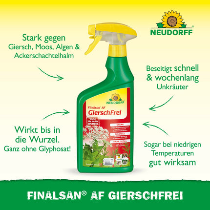 Neudorff Finalsan AF GierschFrei – Fast-acting weed killer against ground elder and horsetail. Effective right down to the roots, 750 ml