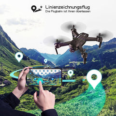 Wipkviey Drone with 1080P HD Camera, T6 FPV RC Quadcopter with 2.4G WiFi Transport Live Video, Altitude Hold, Headless Mode, 2 Batteries, 28-32 Min Flight Time, for Adults Beginners