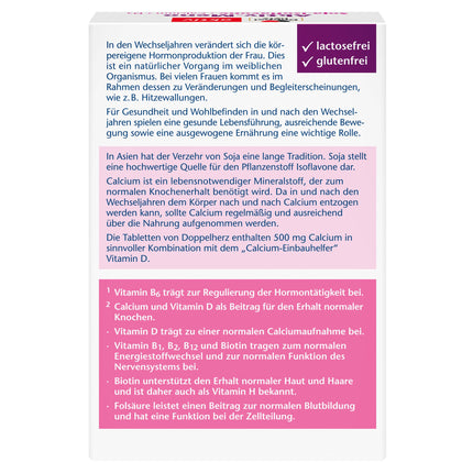 Doppelherz Aktiv-Meno - For women in menopause - With plant-based soy isoflavones, calcium, and vitamin D3 - 30 tablets