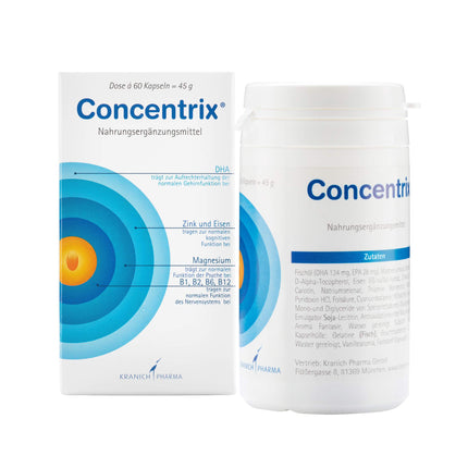 Concentrix® Trial Pack, 60 Capsules for Concentration and Attention