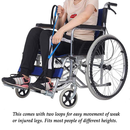 CHENNAN Leg Lifter, Leg Lifter Sling, Leg Lifter for Patients, Long Leg Lifter Sling, Mobility Aid for Walking Exercises, Foot Lifter for Easy Getting in and Out of Bed, Sofa, Car, Wheelchair (Blue)