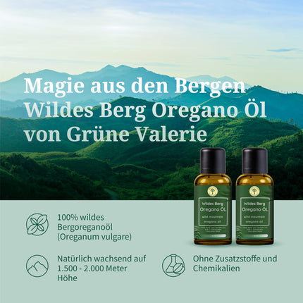 Wild Mountain Oregano Oil | 100% Pure | 82% + Carvacrol | 2 x 10 ml (20 ml) = 820 drops | Naturally wild from Greece | Laboratory tested