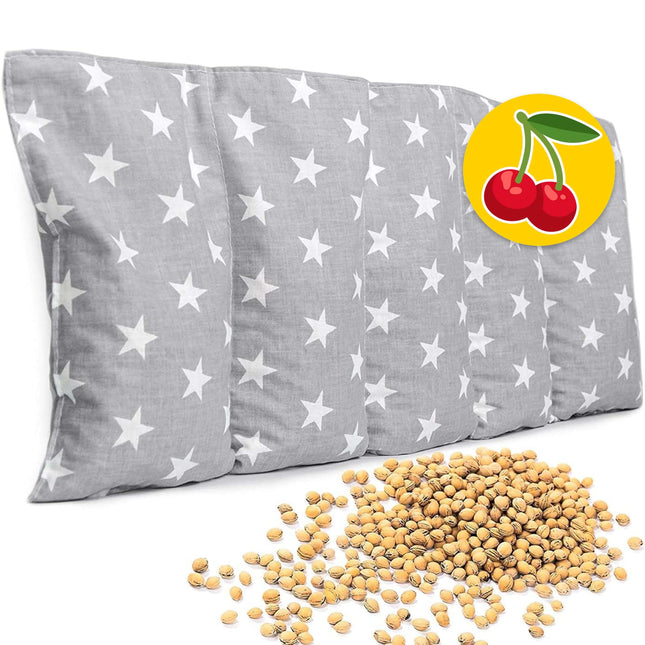 Cherry stone pillow microwave 55x20 cm - grain pillow neck shoulder - heat pad microwave - neck warmer - cherry stone pillow large - grain pillow microwave