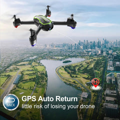 Loolinn | Drone GPS - Drone with HD 1080p Camera for Beginners, RC Quadcopter Drones/GPS Automatic Return / 32 Min Flight Time/Follow Me (Gift Idea)