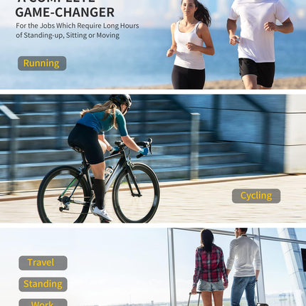 CAMBIVO compression stockings for women and men, 2 pairs, compression socks, support stockings for running, sports, flights, travel, cycling