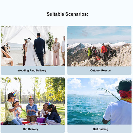 RC Drone Airdrop System for 4 Pro Drones, Lightweight, Robust, Safe, with 100G Payload, Easy Installation, USB Charging