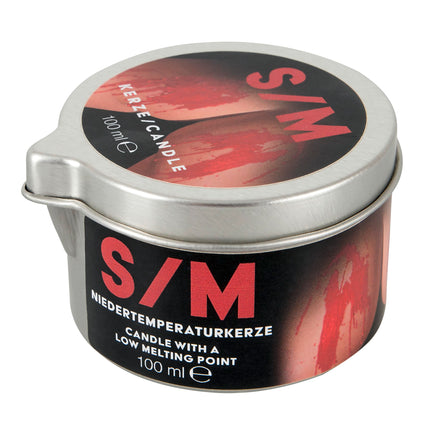 You2Toys S/M Candle Red Jar 100ml - Low-temperature candle for him and her, erotic wax games, for massages and S&amp;M games