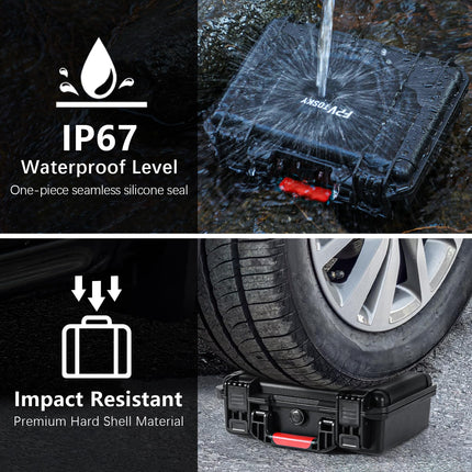 FPVtosky Case for DJI Flip with RC-N3, Waterproof, Portable Bag for DJI Flip with RC N3 Remote Control, 3 Batteries and More Accessories