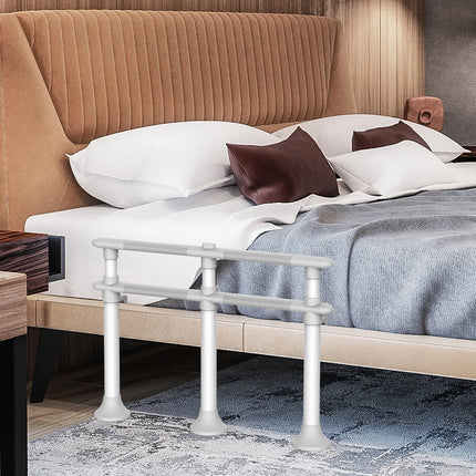 Heuffe bed rail fall protection for seniors with leg, bed grab bar standing aid for older adults, safety bed railing, height-adjustable bed guard rail nursing bed for the disabled