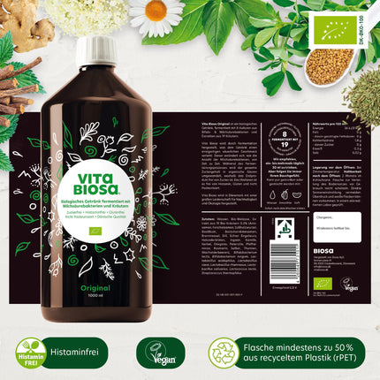 Vita Biosa Organic Herbs, The fresh and sour version, 1 L