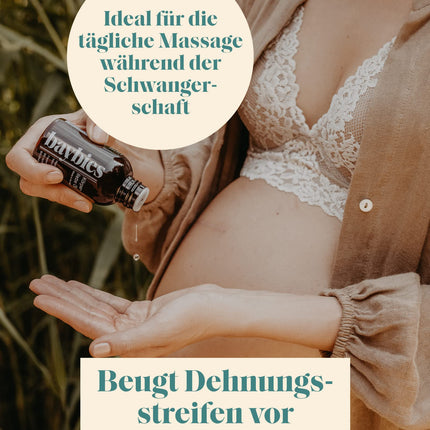 BAYBIES® Pregnancy Oil Body Love | Certified Natural Cosmetics | Vegan Massage Oil for the Prevention of Stretch Marks | 100ml