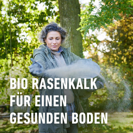 COMPO BIO Lawn Lime, To increase the pH of acidic soils, For 200 m², Fine Granules, 10 kg