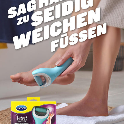 Scholl Velvet Smooth Electric Callus Remover Pro – For callus removal on wet and dry feet – Rechargeable – 1 device + charging station (1 pack)