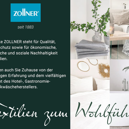 ZOLLNER grain pillow large - microwave-safe heat pad - against tension in the neck and shoulders or colic - natural wheat grains - removable, washable cover - 20 x 53 cm