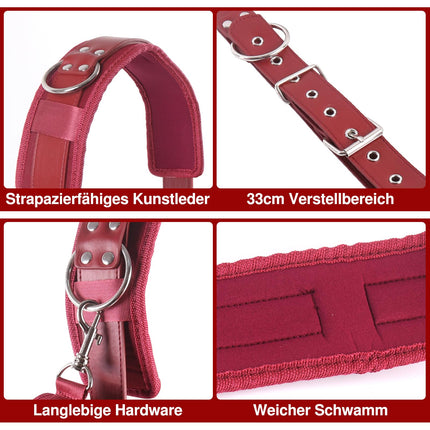 Sex Toys for Couples Extremely Hard BDSM Bondage - Open Leg Restraints Handcuffs for Sex Games, Sex Toys Bondage Set Restraint Set Beginners (Red)