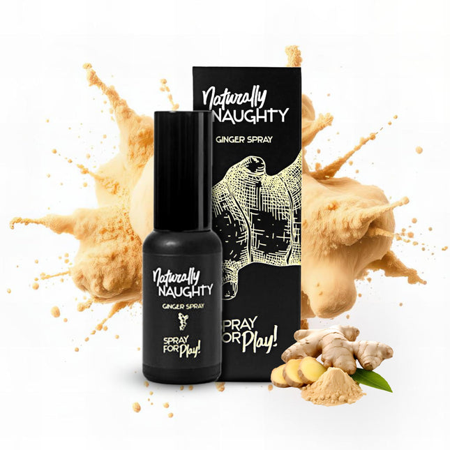 Naturally Naughty Ginger Spray: Warming, stimulating effect for intense orgasms, natural ingredients, with ginger and blackberry extract, 30 ml