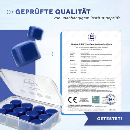 Schallwerk ® Soft+ | 12 silicone earplugs – optimal support as sleeping ear protection, soft earplugs for sleeping Silicone – Earplugs for sleeping