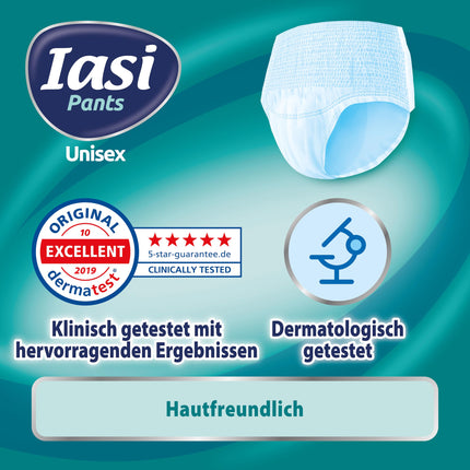 IASI Unisex High Protection Pants, 10 Disposable Pants Size XXL, EXTRA Absorbency, 10 Pieces