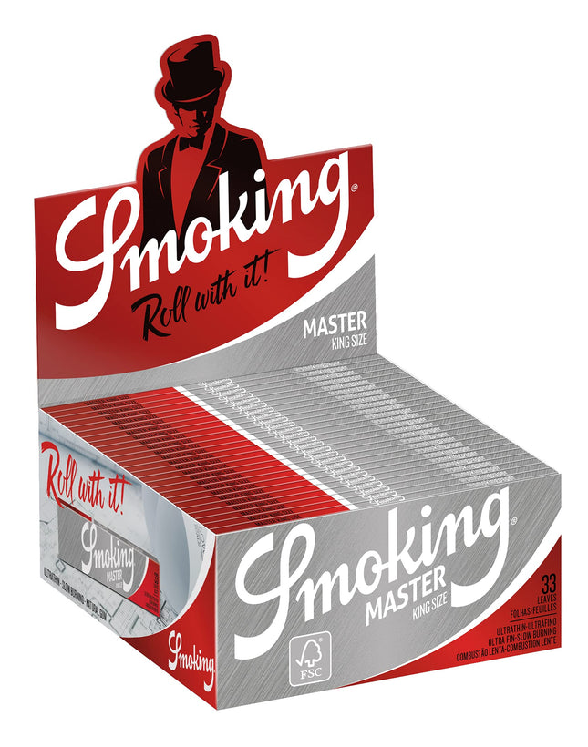 Smoking 1168 Master King Size-50 Books, Silver