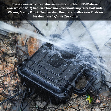 Portable Waterproof Carrying Case for DJI mini 4K/DJI Mini 2 SE Drone and DJI Mini 2 Accessories (Case Only)