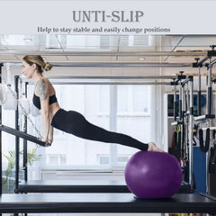 Soft Palla da Pilates Grande, Anti-scoppio Fitball Sostegni 2200lbs, Fit Ball Palloni w/Pompa, Yoga Softball per Fitness Ginnastica Gravidanza Ritmica Fisioterapia Bambina (Ufficio &amp; Casa &amp; Scuola)