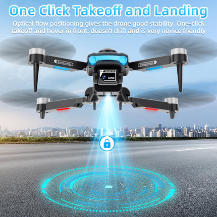 Drone with Camera for Kids Brushless Motor, 720P Drone, Drone with for Kids Beginners, Optical Flow Positioning, Obstacle Avoidance, Headless Mode, OneKey Start, 2 Batteries